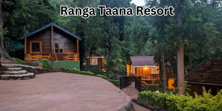 Scenic view of Ranga Taana Resort in Chikmagalur, surrounded by lush greenery, ideal for families and nature lovers.