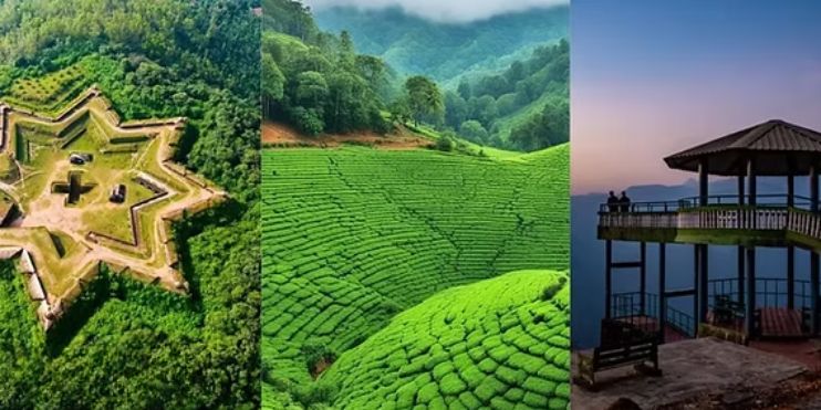 Top 10 places to visit in Kerala, featuring Sakleshpur, a serene hill station known for its natural beauty and adventure activities.